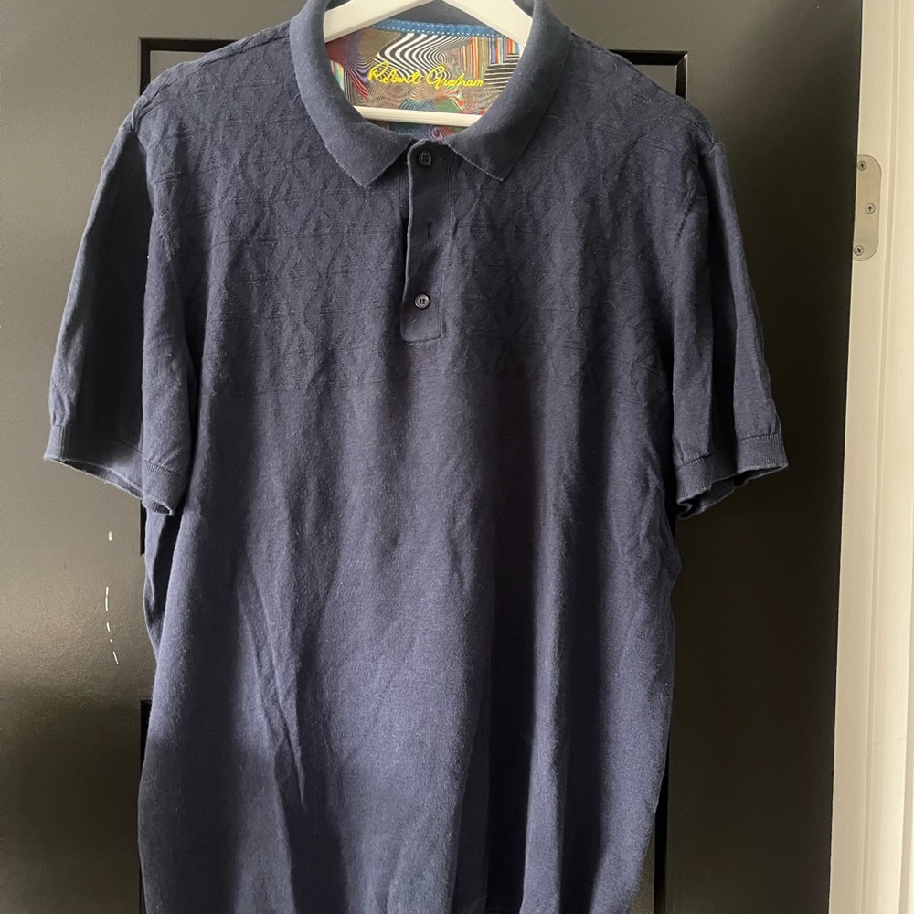 Robert Graham Deep Blue Polo Shirt